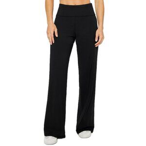 NWT Women's Fabletics XXL-1X BLACK Pureluxe High-Waisted Foldover Pants